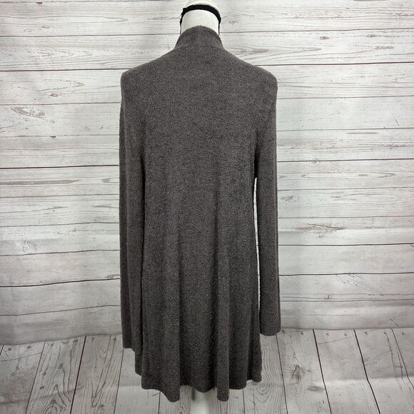 Barefoot Dreams CozyChic Lite Calypso Wrap Size S / M Brown Taupe Drape Front - Picture 5 of 9